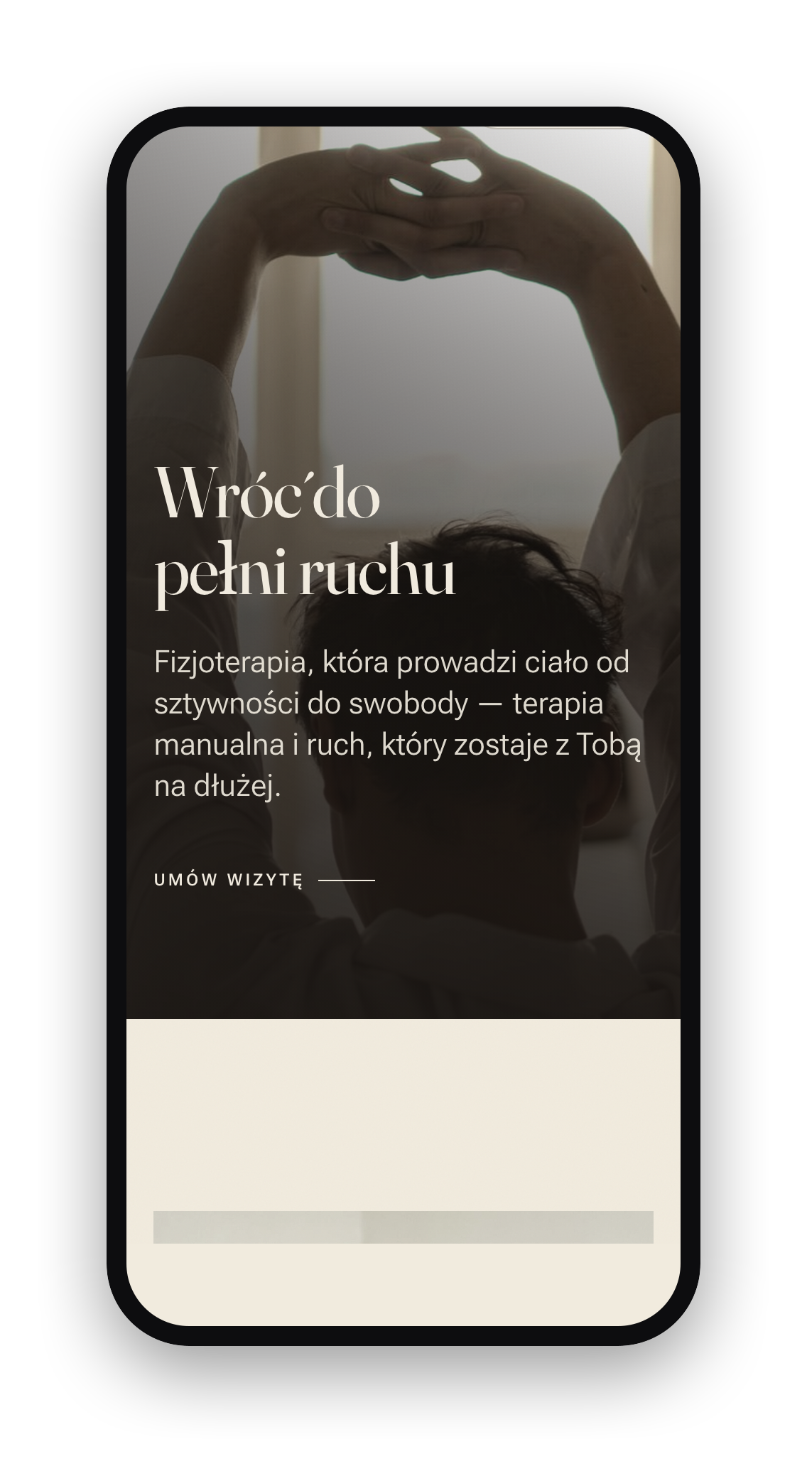 Strona Pracownia Ruchu na telefonie