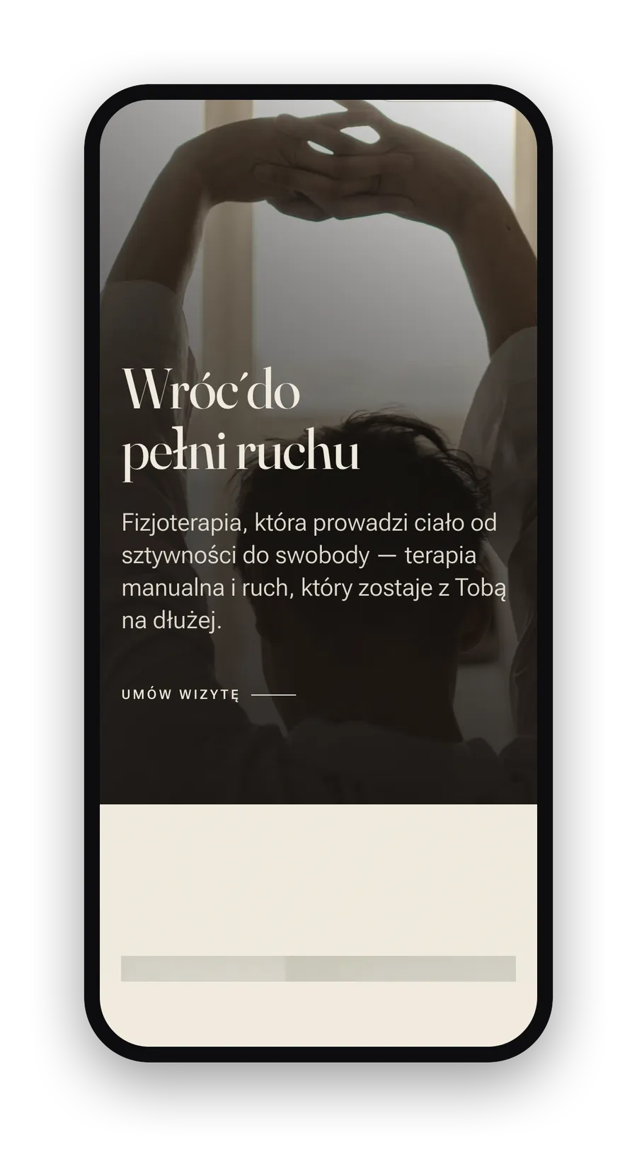 Strona Pracownia Ruchu na telefonie