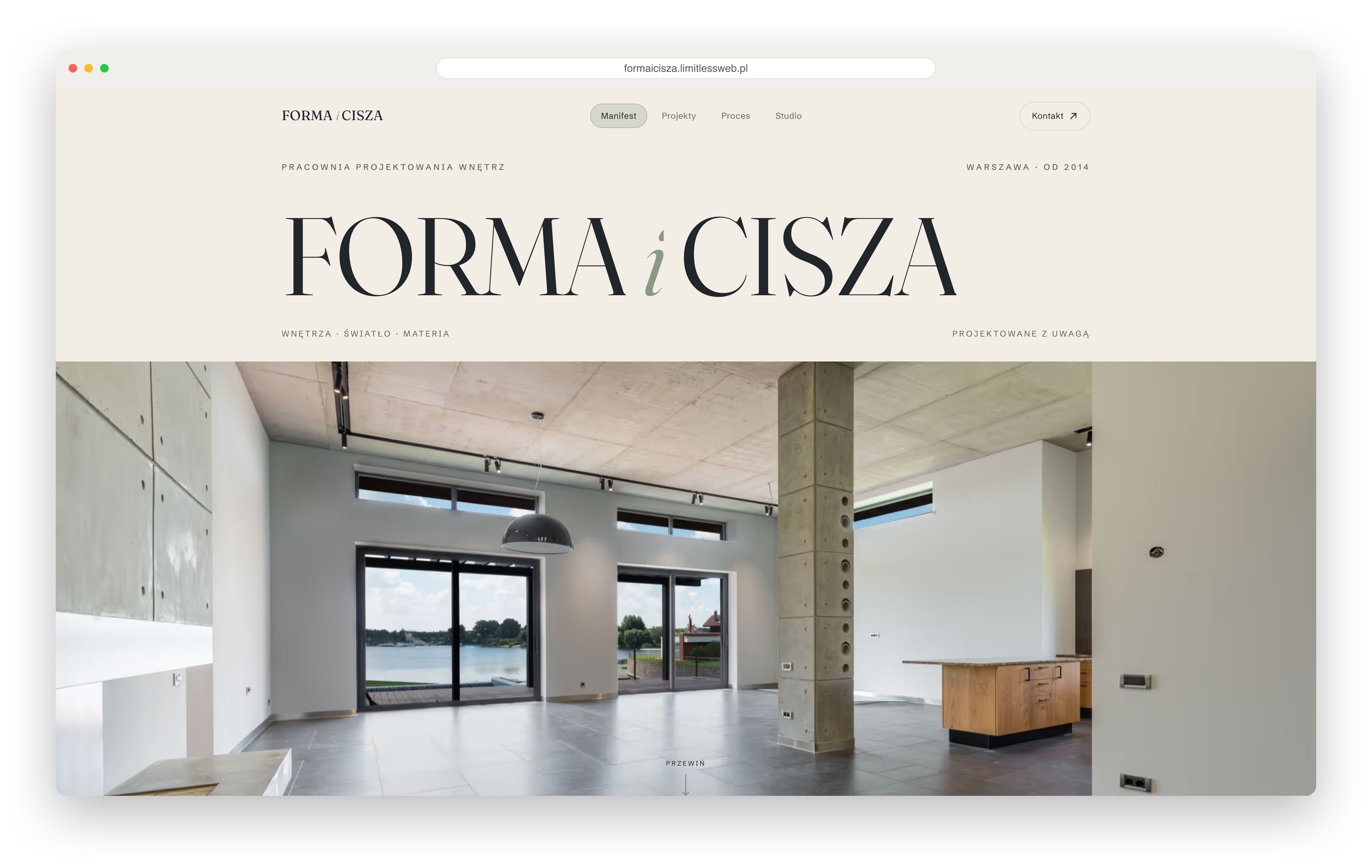 Strona Forma i Cisza
