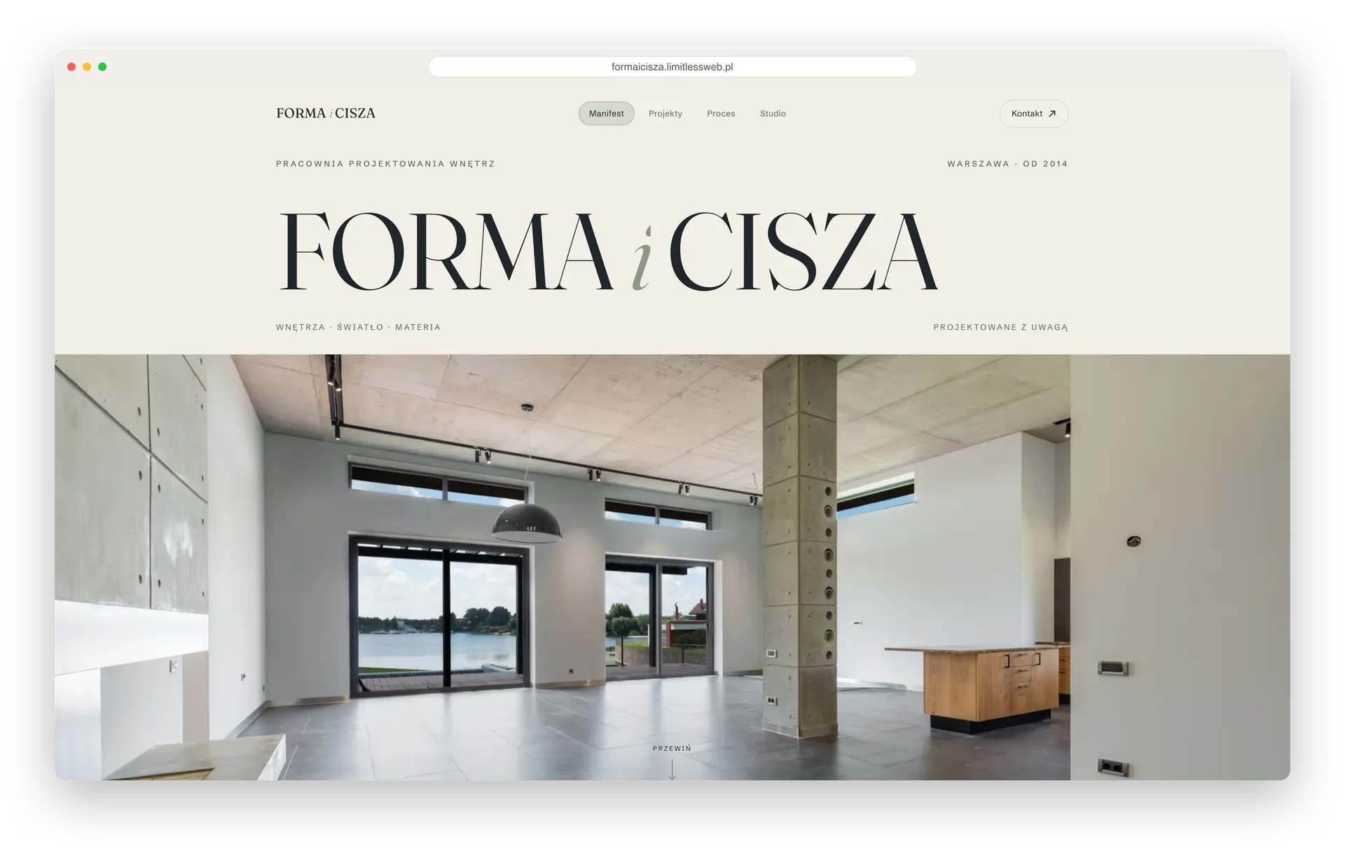 Strona Forma i Cisza