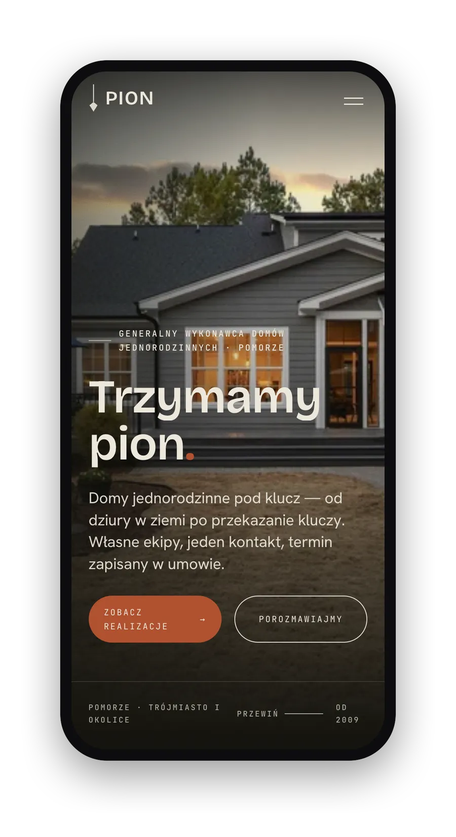 Pion, widok mobilny